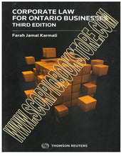 Load image into Gallery viewer, Corporate Law for Ontario Businesses with Workbook 3rd edition by Karmali 9781668717738 (USED:VERYGOOD) *88a