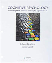 Load image into Gallery viewer, *PRE-ORDER, APPROX 4-6 BUSINESS DAYS* Cognitive Psychology 5th Edition + 6m COGLAB 5 by Goldstein LOOSELEAF PKG 9781337954761 *40c [ZZ]
