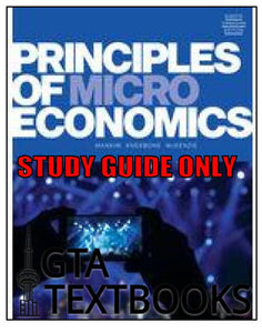 Principles of Microeconomics 8th Canadian edition STUDY GUIDE by Mankiw 9780176888091 *5a