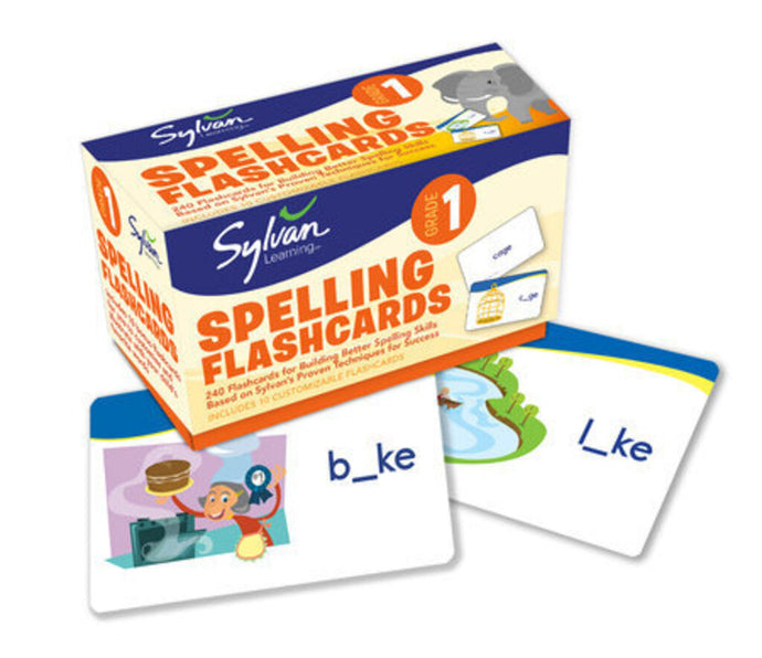1st Grade Spelling Flashcards by Sylvan Learning 9780307479389 GR1 *1a