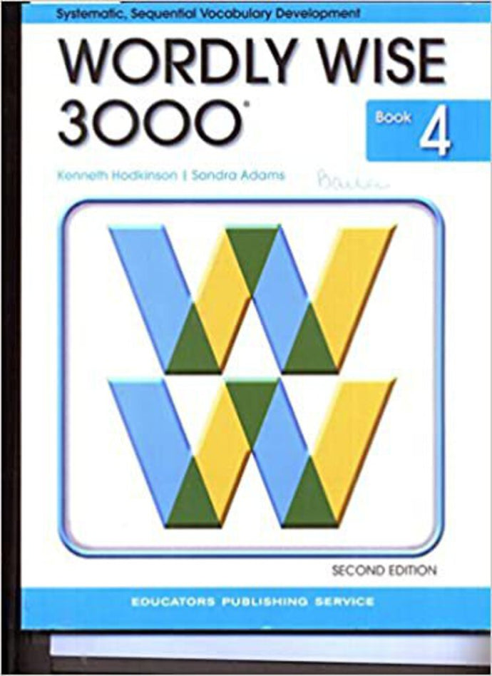 Wordly Wise 3000 Grade 4 Student Book (USED:ACCEPTABLE) *AVAILABLE FOR NEXT DAY PICK UP* Z9 [ZZ]