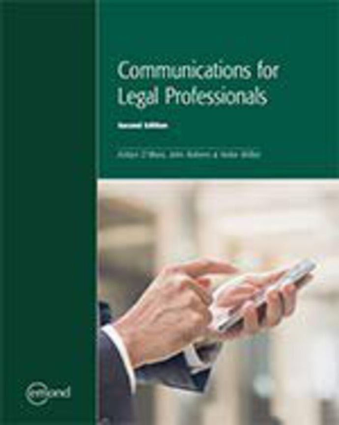 *PRE-ORDER, APPROX 2-3 BUSINESS DAYS* Communications for Legal Professionals 2nd Edition by O'Mara 9781772555059 *130c [ZZ]