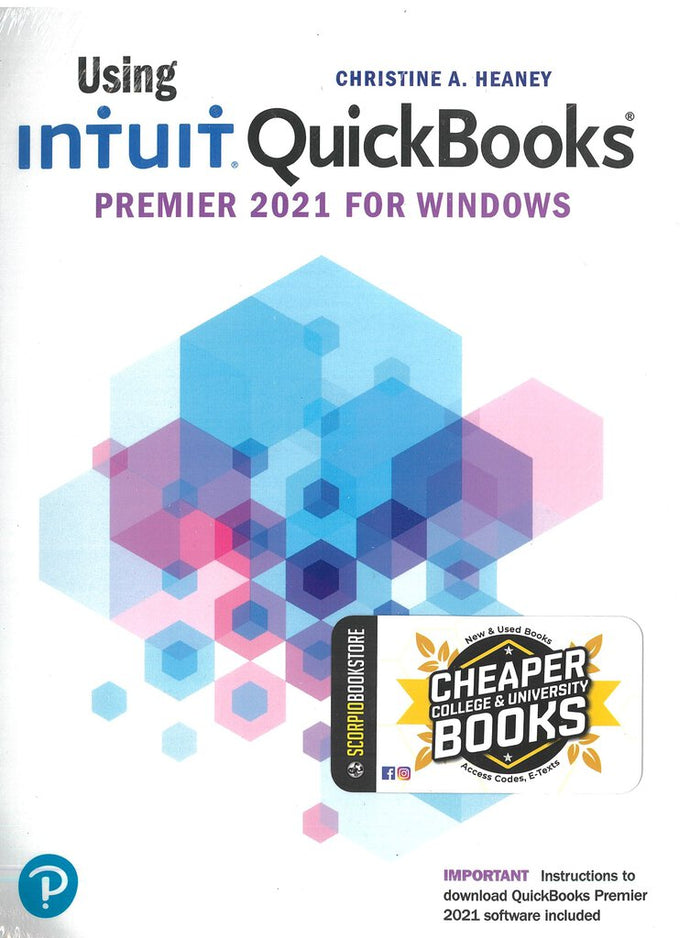 *PRE-ORDER, APPROX 4-6 BUSINESS DAYS* Using Intuit Quickbooks 2021 + MyLab Accounting by Christine Heaney PKG 9780137391912 *113e