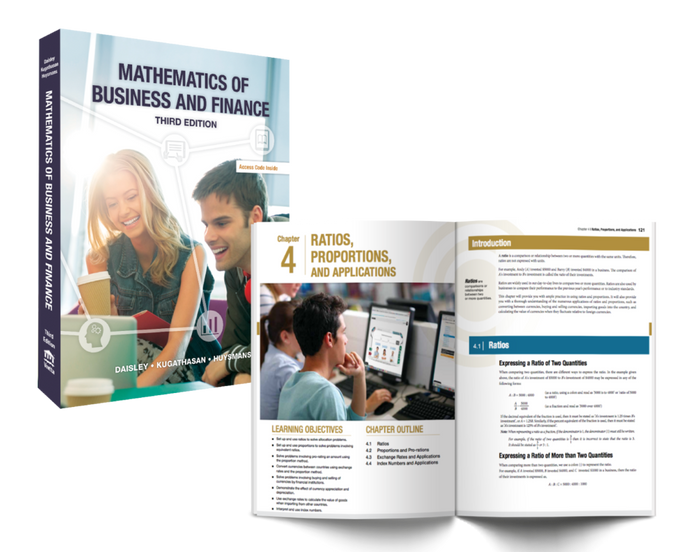 Mathematics of Business and Finance 3rd Edition by Vretta Daisley Textbook Only 9781927737217 (USED:GOOD) *BC2
