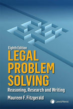 Load image into Gallery viewer, Legal Problems Solving Reasoning 8th Edition + The Ultimate Guide to Canadian Legal Research 4th edition by Maureen Fitzgerald 9785006360006 (USED:VERYGOOD) *82g
