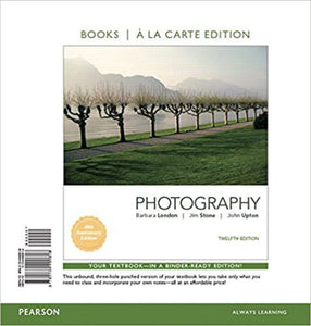 Photography 12th Edition Loose Leaf by Barbara London, Jim Stone 9780134490618 (USED:GOOD;minor liquid damage) *A77 [ZZ]