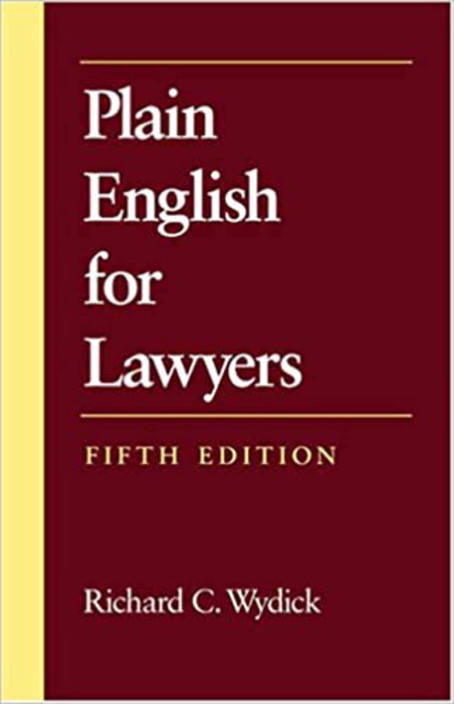 Plain English for Lawyers 5th Edition by Richard C. Wydick 9781594601514 (USED:GOOD) *D14