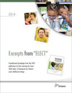Excerpts from "ELECT" Ontario Ministry of Education *13d