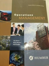 Load image into Gallery viewer, Operations Management Custom Edition for Humber College by Jay Heizer 9781269541800 (USED:ACCEPTABLE; writings, highlights, markings) *D14
