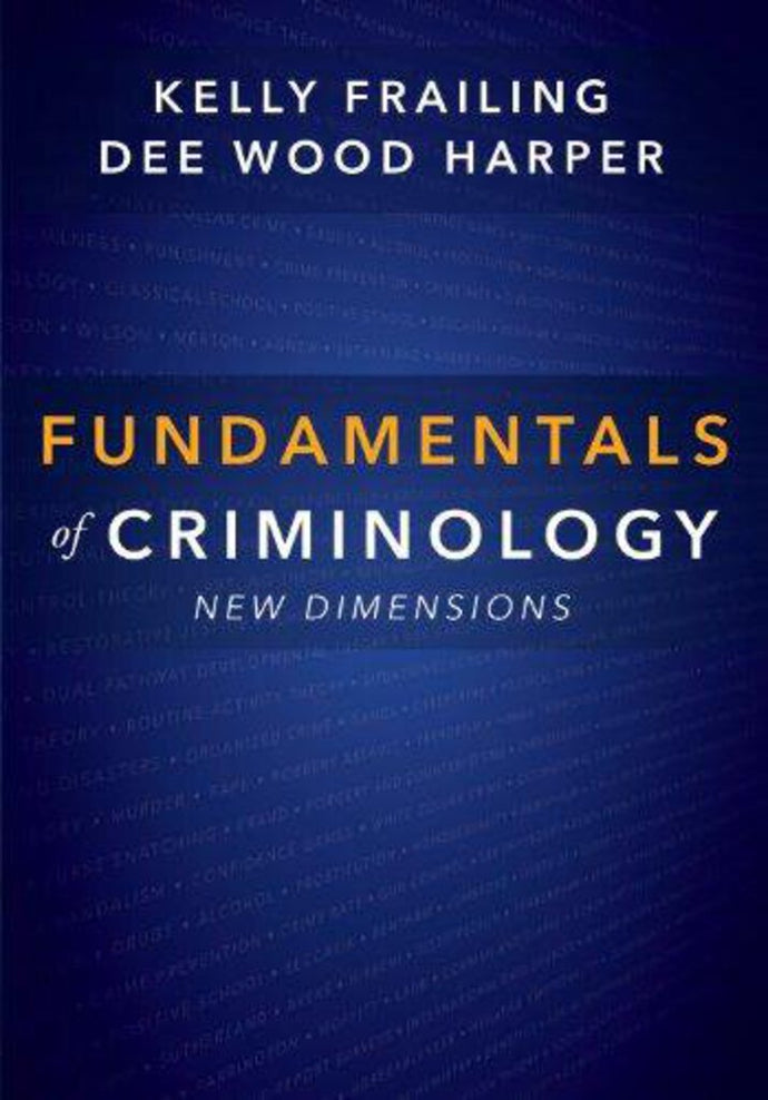 Fundamentals of Criminology *A75