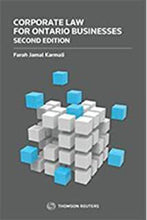 Load image into Gallery viewer, Corporate Law for Ontario Businesses + Workbook 2nd Edition by Farah Jamal Karmali 9780779880201 (USED:VERYGOOD) *88g [ZZ]
