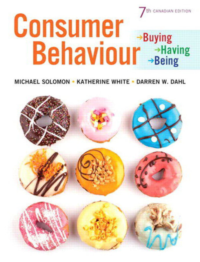 Consumer Behaviour 7th Canadian Edition by Michael Solomon 9780133958096 (USED:GOOD) *AVAILABLE FOR NEXT DAY PICK UP* *C2