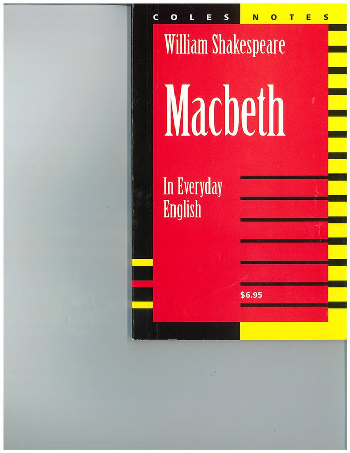 Macbeth In Everyday English by Coles Notes 9780774032131 (USED:GOOD) *D1