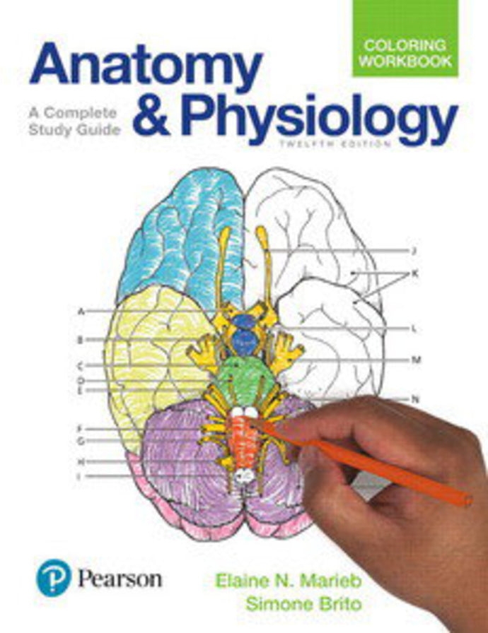 *PRE-ORDER, APPROX 4-6 BUSINESS DAYS* Anatomy and Physiology Coloring Workbook 12th edition by Brito & Marieb 9780134459363