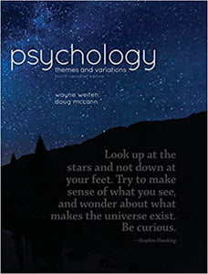 Psychology Themes and Variations 4th Canadian Edition by Wayne Weiten 9780176531713 (USED:VERYGOOD) *BC2