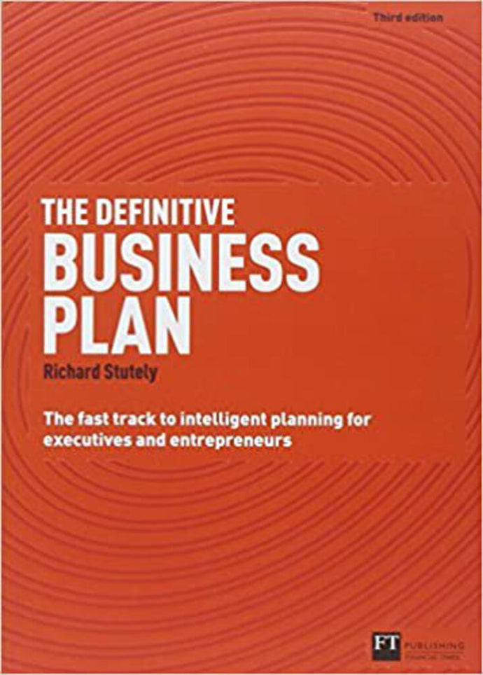 *PRE-ORDER, ON DEMAND 5-10 BUSINESS DAYS* The Definitive Business Plan 3rd edition by Richard Stutely 9780273761143 *73a