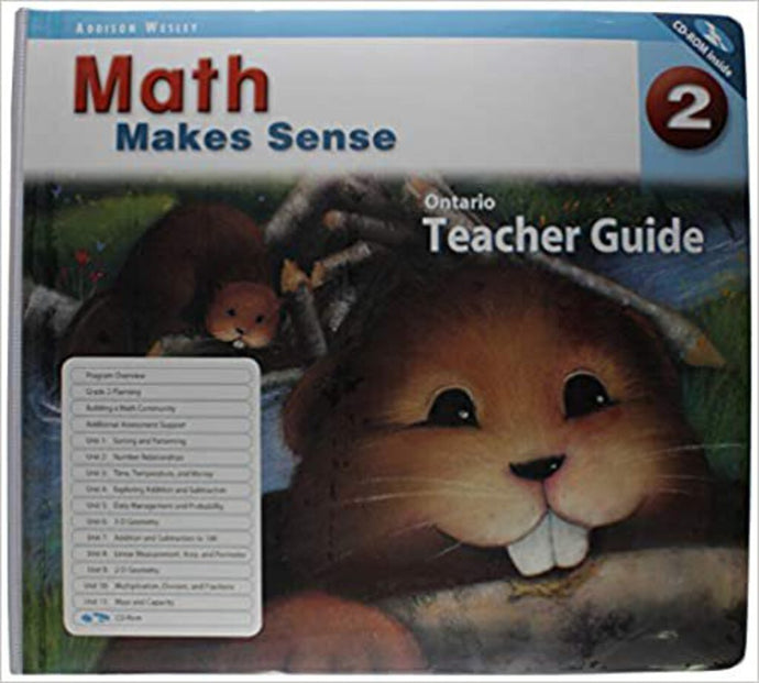 *PRE-ORDER, APPROX 4-6 BUSINESS DAYS* Math Makes Sense 2 Teacher Guide with CD (GRADE 2) Ontario edition 9780321118165 MMS2