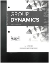 Load image into Gallery viewer, *PRE-ORDER, APPROX 4-6 BUSINESS DAYS* Group Dynamics 7th edition +MindTap6m by Forsyth LOOSELEAF PKG 9781337745116
