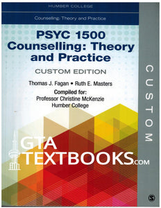 Counselling Theory and Practice Custom Sage Fagan Humber College 9781506327747 (USED:VERYGOOD) *A48 [ZZ]