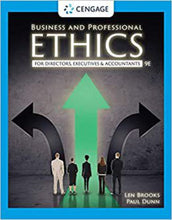 Load image into Gallery viewer, Business and Professional Ethics 9th edition by Leonard Brooks 9780357441886 (USED:GOOD; water damage on bottom corner, see pic) *12b
