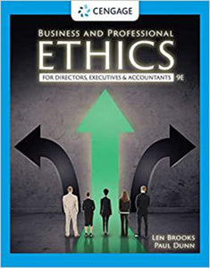 *PRE-ORDER, APPROX 4-6 BUSINESS DAYS* Business and Professional Ethics 9th edition by Leonard Brooks 9780357441886