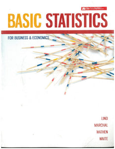 Basic Statistics 5th Canadian Edition by Douglas Lind 9781259103582 *AVAILABLE FOR NEXT DAY PICK UP* *Z5 [ZZ]
