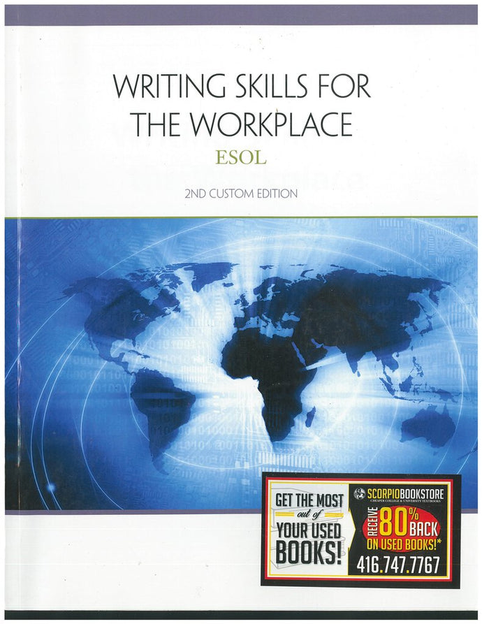 Writing Skills for the Workplace ESOL200 Custom 9780176560720 (USED:GOOD) *A60 [ZZ]