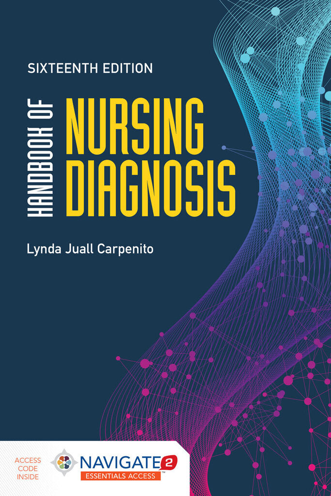 *PRE-ORDER, APPROX 7-10 BUSINESS DAYS* Handbook of Nursing Diagnosis 16th edition by Lynda Juall Carpenito 9781284197976 *