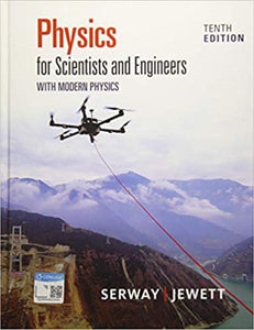 *PRE-ORDER, APPROX 4-6 BUSINESS DAYS* Physics for Scientists and Engineers with MODERN PHYSICS 10th edition by Raymond A. Serway 9781337553292 *28a