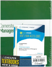 Load image into Gallery viewer, *PRE-ORDER, APPROX 4-6 BUSINESS DAYS* Cornerstones of Managerial Accounting 4th Canadian Edition +CNOWV2(12m) by Mowen 9781774740453
