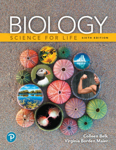 *PRE-ORDER, APPROX 4-6 BUSINESS DAYS* Biology Science for Life 6th edition by Colleen Belk 9780135161821 *FINAL SALE*