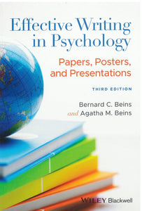 *PRE-ORDER, APPROX 7-10 BUSINESS DAYS* Effective Writing in Psychology 3rd edition by Bernard Beins 9781119722885 *107h