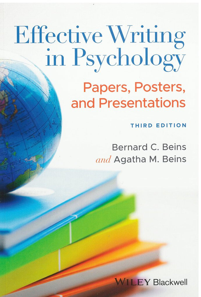 *PRE-ORDER, APPROX 7-10 BUSINESS DAYS* Effective Writing in Psychology 3rd edition by Bernard Beins 9781119722885 *107h