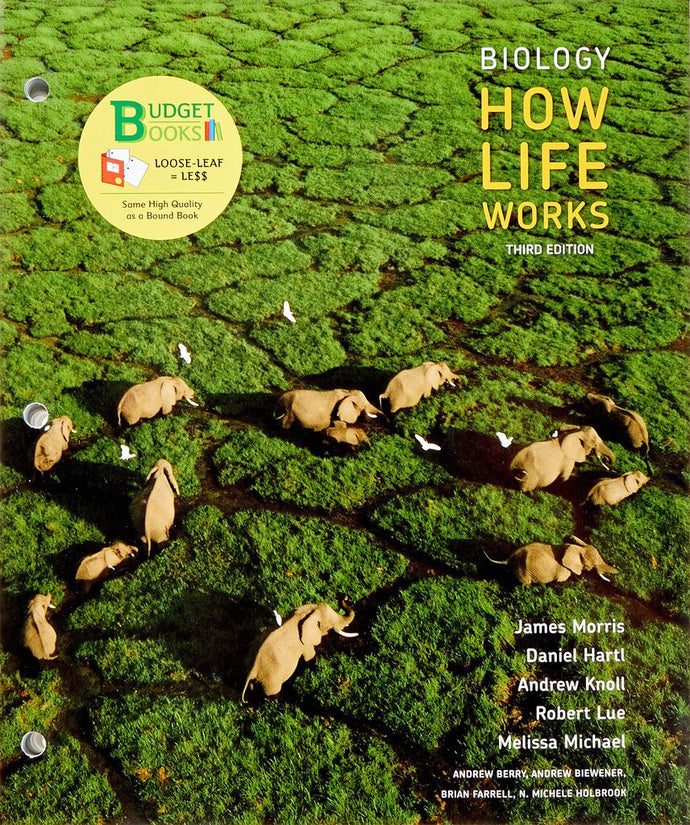 Biology How Life Works 3rd Edition LOOSELEAF by James Morris 9781319264987 (USED:GOOD; unbinded) *AVAILABLE FOR NEXT DAY PICK UP* *C14