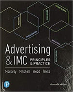 Advertising and IMC 11th Edition by Sandra Moriarty 9780134480435 (USED:GOOD; cosmetic damage, corner bend) *104e [ZZ]