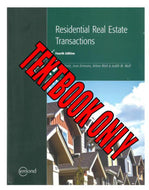 Residential Real Estate Transactions 4th Edition by JoAnn Kurtz 9781552396704 (USED:GOOD) *129a [ZZ]