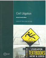 Civil Litigation 4th Edition REVISED by Laurence M. Olivo 9781774621882 (USED:GOOD; pen markings, writings, post its) *141a