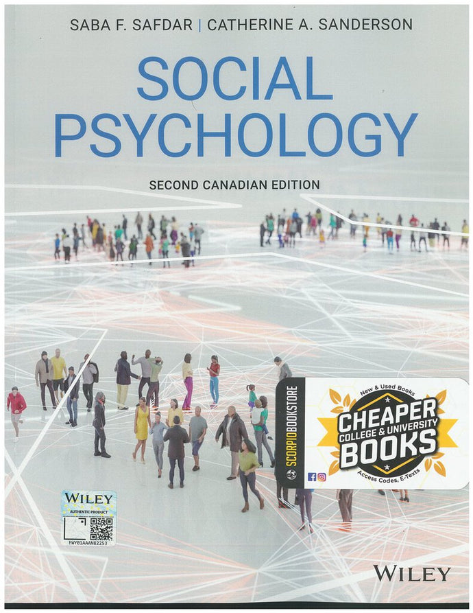 Social Psychology 2nd Canadian Edition by Saba Safdar 9781119507239 (USED:VERYGOOD) *107a [ZZ]