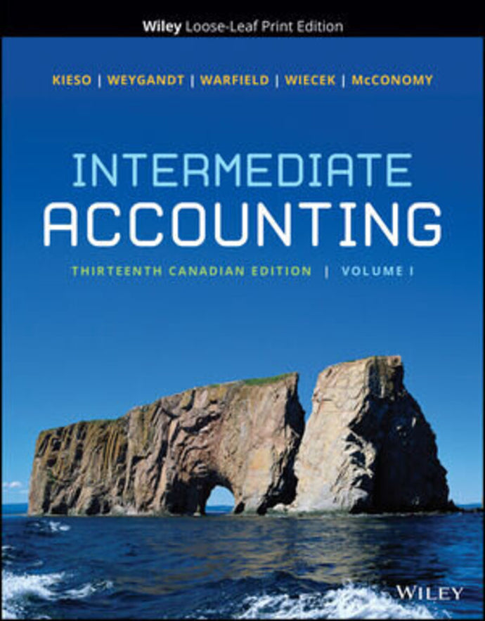 *PRE-ORDER, APPROX 7-10 BUSINESS DAYS* Intermediate Accounting 13th Canadian Edition Volume 1 +WileyPLUS Next Gen Card Multi-Semester Volumes 1 and 2 by Kieso PKG 9781119985396