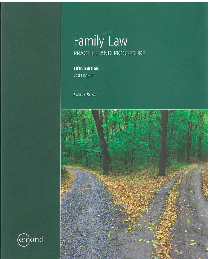 Family Law Volume 2 Only 5th edition by Kurtz 9781772553178 (USED:GOOD; markings, writings) *AVAILABLE FOR NEXT DAY PICK UP* *C14