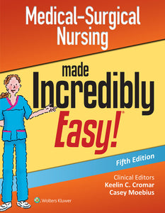 *PRE-ORDER, APPROX 2-3 BUSINESS DAYS* Medical Surgical Nursing Made Incredibly Easy 5th edition by Lippincott Williams 9781975177515 [ZZ]