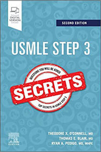 USMLE Step 3 Secrets by Theodore X. O'Connell 9780323878555 (USED:GOOD) *A13 [ZZ]