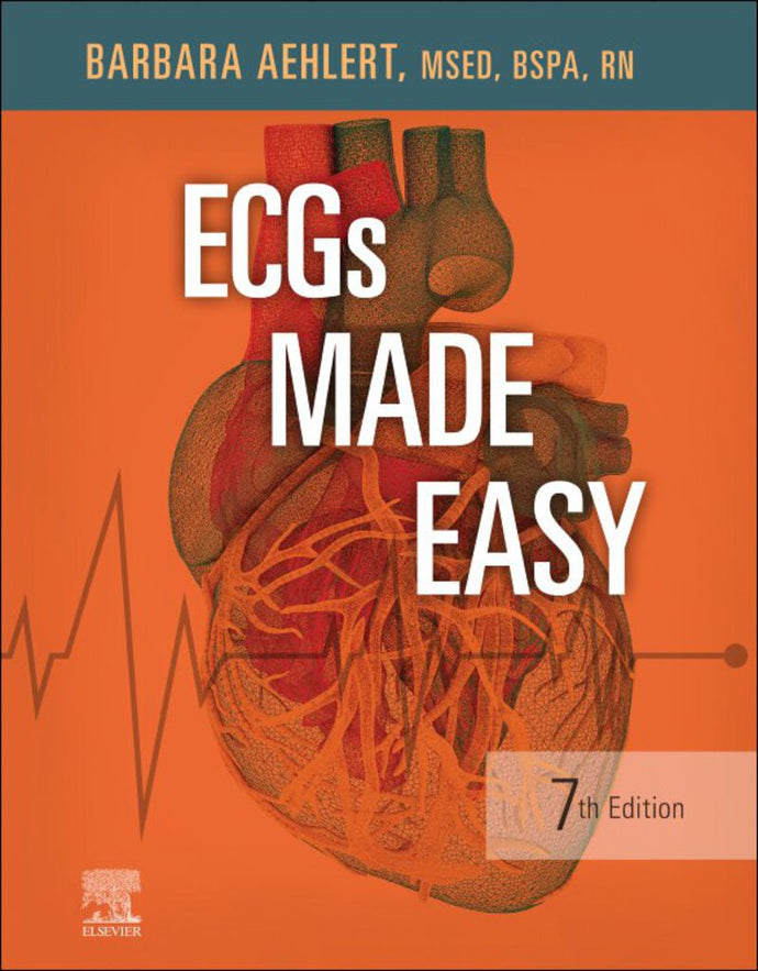 *PRE-ORDER, APPROX 2-3 BUSINESS DAYS* ECGs Made Easy 7th edition by Aehlert 9780323794251 *78g
