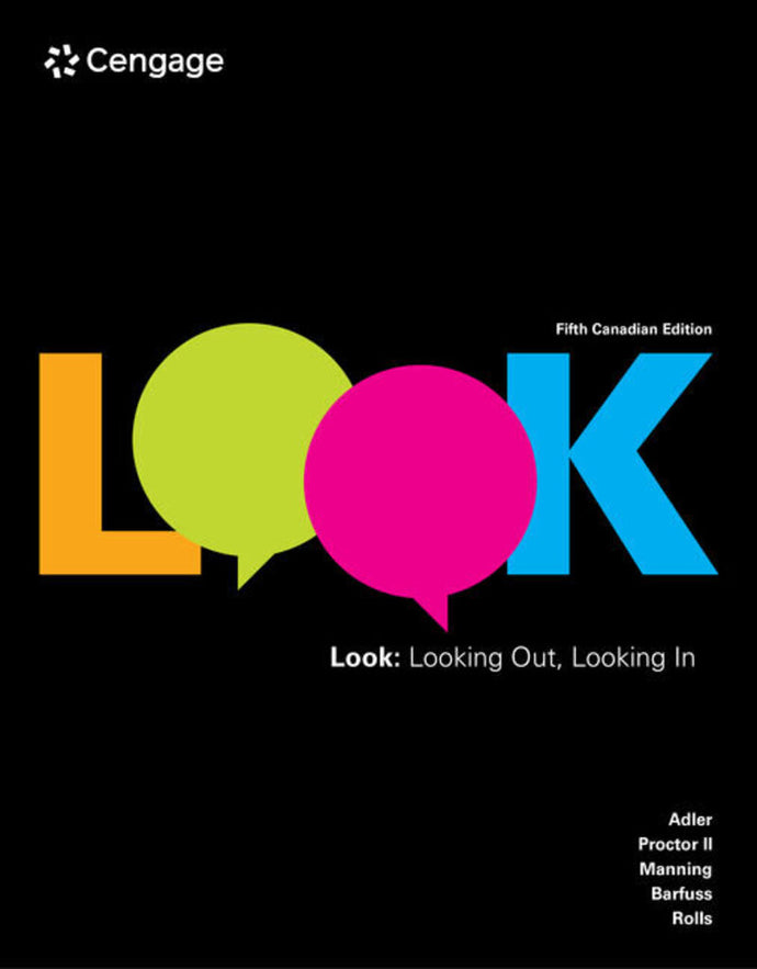 LOOK Looking Out Looking In 5th edition by Ronald Adler 9781774747605 *29c [ZZ]