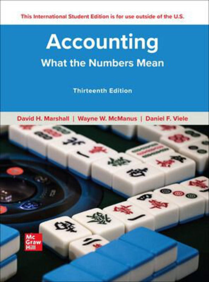 *PRE-ORDER, APPROX 7-10 BUSINESS DAYS* Accounting What the Numbers Mean 13th Edition By David Marshall 9781265051563 [ZZ]