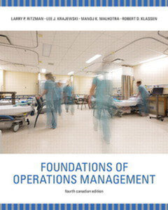 *PRE-ORDER, APPROX 4-6 BUSINESS DAYS* Foundations of Operations Management 4th Canadian edition +Companion Website by Ritzman PKG 9780134090917