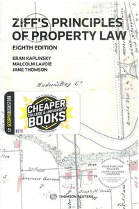 Principles of Property Law 8th edition + Proview by Bruce Ziff STUDENT EDITION 9780779899470 *FINAL SALE* *84h [ZZ]