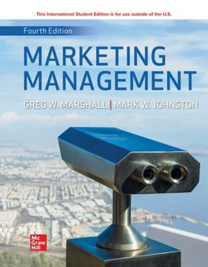Marketing Management 4th Edition +Connect By Greg W. Marshall PKG 9781264711314 *123f [ZZ]