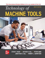 Load image into Gallery viewer, Technology Of Machine Tools 9th Edition + STUDENT Workbook By Steve F. Krar Package 9781265854799 *120g [ZZ]
