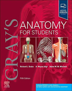 Gray's Anatomy for Students 5th Edition by Richard L. Drake 9780323934237 (USED:GOOD) *AVAILABLE FOR NEXT DAY PICK UP* *T72 *TBC